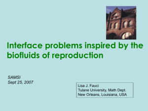Interface Problems Inspired by the Biofluids of Reproduction