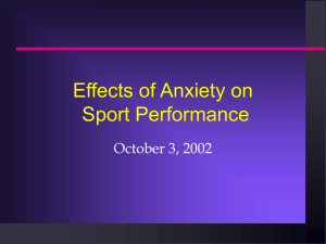 Anxiety & Sport Performance
