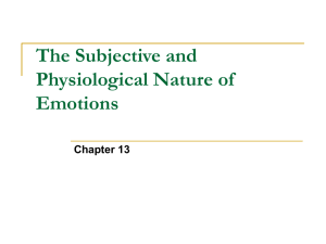 Introduction to Motivation and Emotion