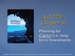capital investments
