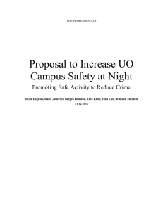 Proposal to Increase UO Campus Safety at Night