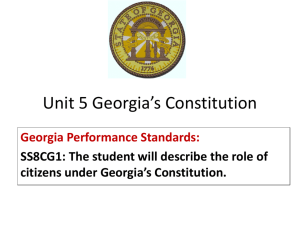 Georgia State: Executive Branch