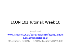 Week 10 Slides - Lancaster University