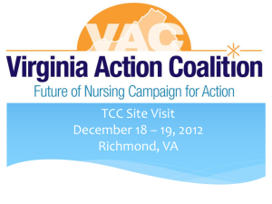 Virginia Action Coalition Workgroup Update
