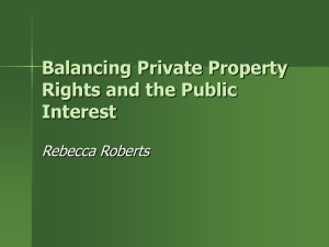 Balancing Private Property Rights and the Public Interest_Roberts 5