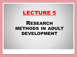 research method in developmental of adult and ageing