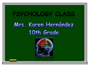 Psychology Presentation Chapter 1, Unit 1