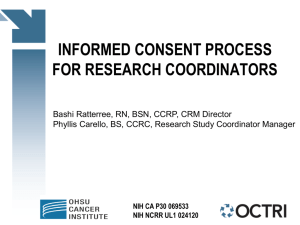 Documenting Informed Consent