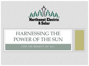 25% of total system cost - Northwest Electric and Solar