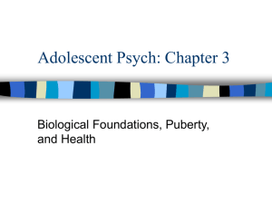 Adolescent Psych: Chapter 3