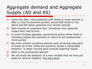 Chapter 25 - Aggregate Demand and Aggregate Supply