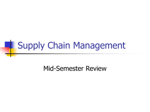 Supply Chain Management