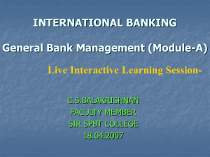 exchange rate mechanism - Indian Institute of Banking & Finance