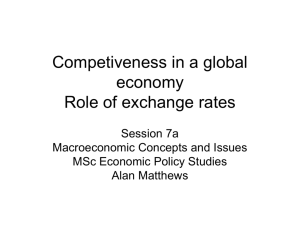 Lecture7a Exchange rates and competitiveness
