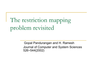 The restriction mapping problem revisited