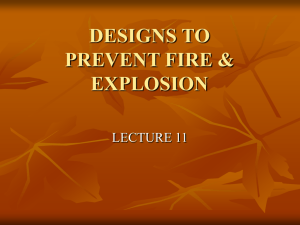 designs to prevent fire & explosion