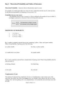 8.2 - Theoretical Probability and Tables of Outcomes - nwss