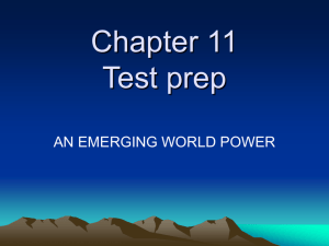 Chapter 11 Test prep