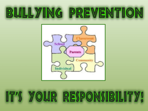 Bullying Prevention