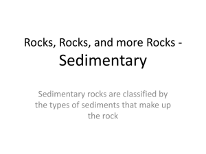 Rocks, Rocks, and more Rocks Sedimentary