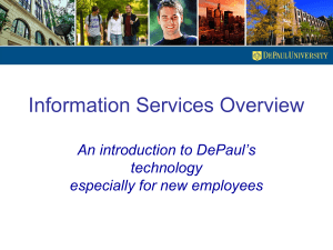 IS Overview - DePaul University