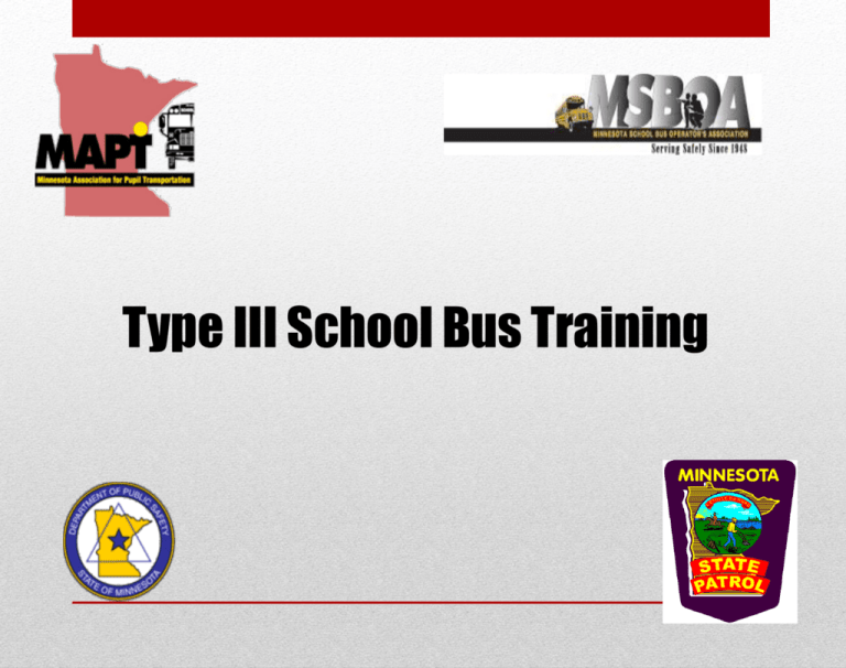 Type III Training Presentation