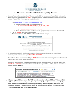 VA Electronic Enrollment Notification
