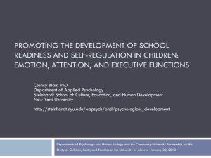 Promoting the Development of School Readiness and Self