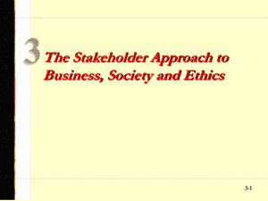 The Stakeholder Management Concept