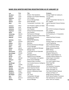 2016 Winter Meeting Current Registrants