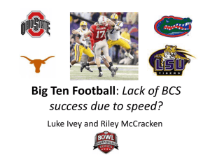 Big Ten Football: Lack of BCS success due to speed?
