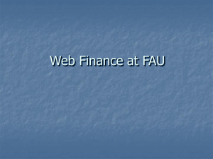 Web Finance Presentation