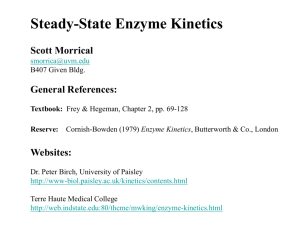 Enzyme Kinetics