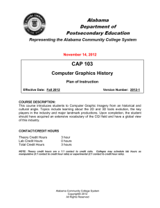 CAP 103 Computer Graphic History
