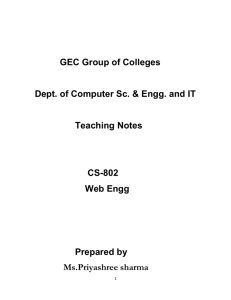 CS-802 - Gwalior Engineering College