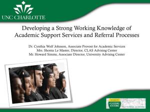 Developing a Working Knowledge of Academic Services and