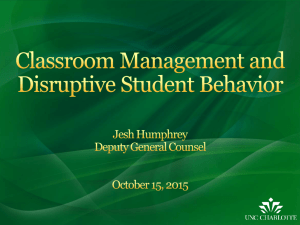 Handling Disruptive/At-Risk Students