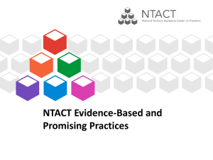 NTACT's Levels of Evidence