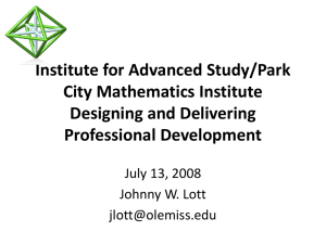 Institute for Advanced Study/Park City Mathematics Institute