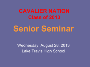 CAVALIER NATION Class of 2012