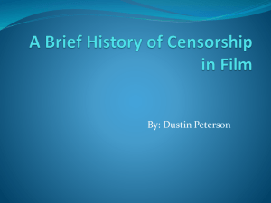 A Brief History of Censorship in Film