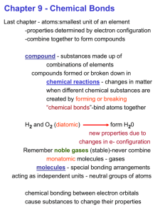 Chapter 9 - Chemical Formulas