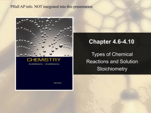 Ch 4.6-4.10 AP Chem Student - Zumdahl ppt