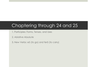 Chapters 17 and 18 - The Penn Latin Project