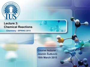 Chemistry lecture 3 - SPRING 2015