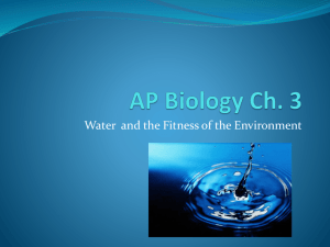 AP Biology Ch. 3