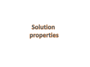 solution properties11