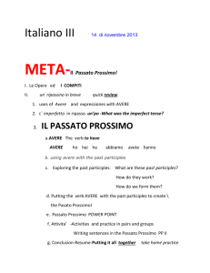 common adverbial expressions often used with the passato prossimo