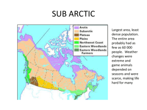 sub arctic - Social Studies: McLaughlin