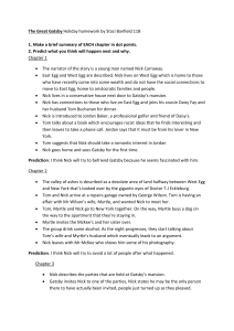 The Great Gatsby Holiday homework by Staci Banfield 11B 1. Make